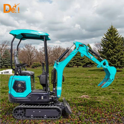 Mini Crawler Excavator 1.2 Ton Small Digger For Building Construction