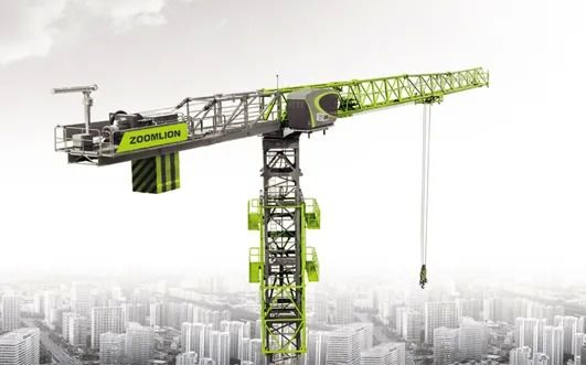 Zoomlion 75m 16 Ton Topless Tower Crane with 2.5 Ton Jib Tip