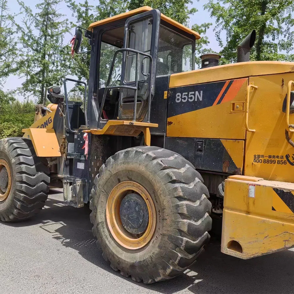 Original Paint Liugong Clg855n Used 4X4 Wheel Loader Front Tractor Loader for Sale Secondhand Diesel Loader 0