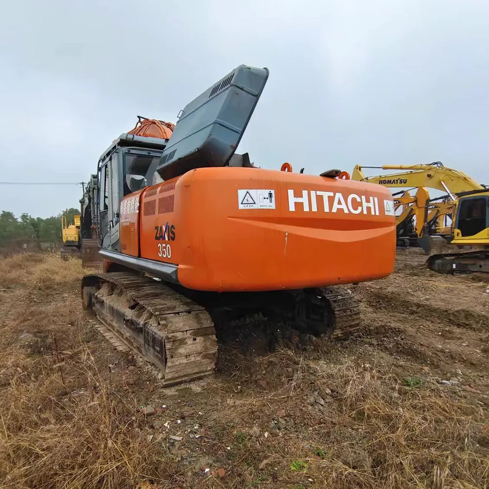 Isuzu Engine 30ton 35ton Large Crawler Excavator Hitachi Zx350-3G Backhoe Digger Zx350 Japan Mini Used Excavator on Sale 0