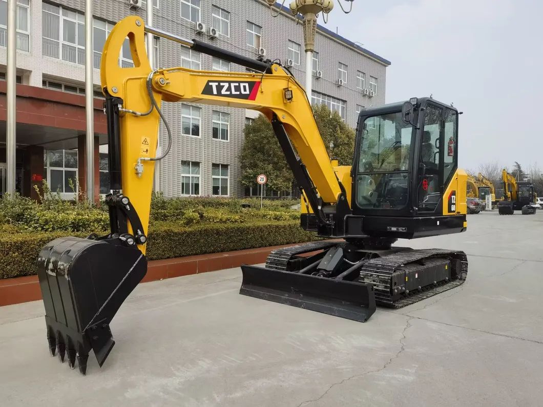 Free Shipping Chinese Brand New Tzco Tz60 New Excavator 6ton Mini Excavator for Sale Mini Excavator for Sale 0