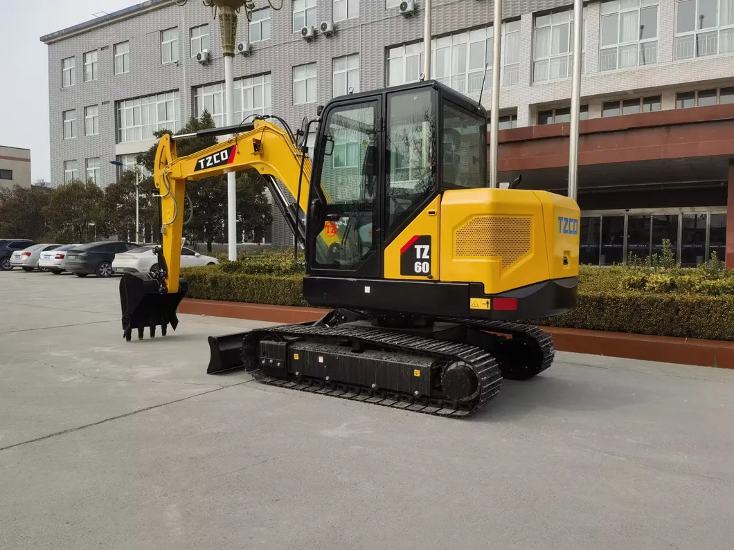 Free Shipping Chinese Brand New Tzco Tz60 New Excavator 6ton Mini Excavator for Sale Mini Excavator for Sale 1