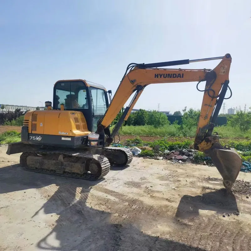 6 Ton Secondhand Hydraulic Hyundai 60-7 Excavator Used Construction Machinery Used Excavators Mini Excavator with Quick Coupler 0