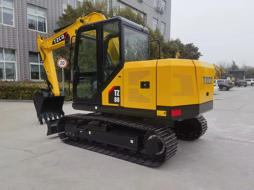 Most Popular Tzco80 Excavator Mini 8 Ton Tzco Chinese Brand Digger for Sale 1