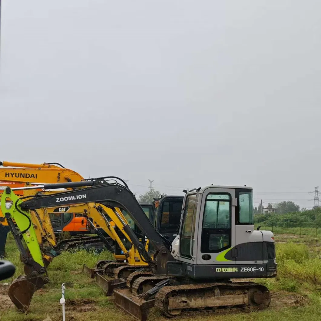 Factory Price Used Zoomlion Ze60e-10 6ton Used Mini Digger Original Excavator Spare Parts Small Crawler Excavator Best Price 0