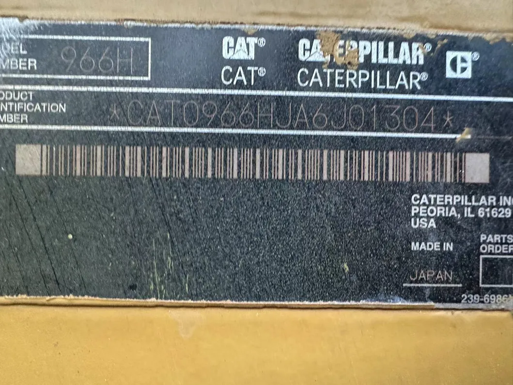 Used Caterpillar 966 Wheel Loader Original Cat 966h Front Loader with Engine Motor Pump Core Components Sale 3