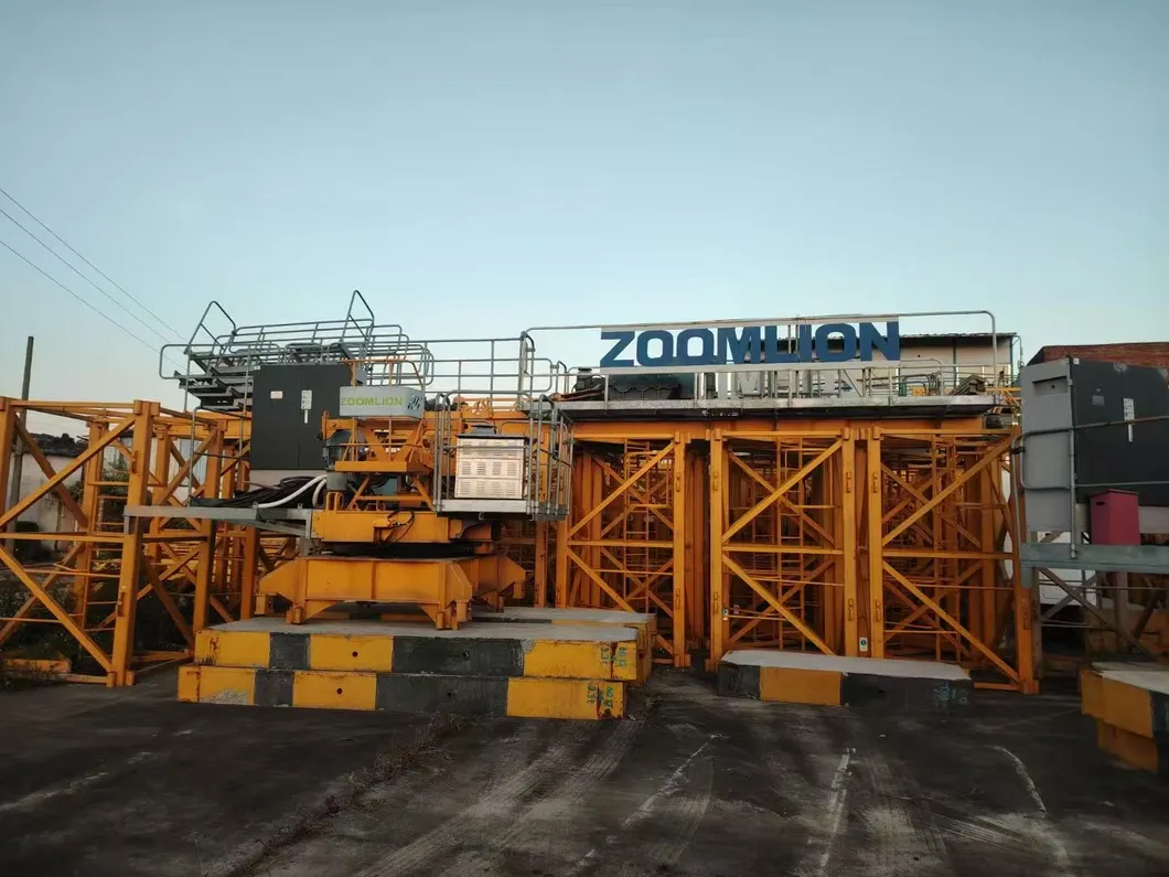 Extraordinary Lifting Zoomlion 6012 Tower Crane for Ports and Logistics 0
