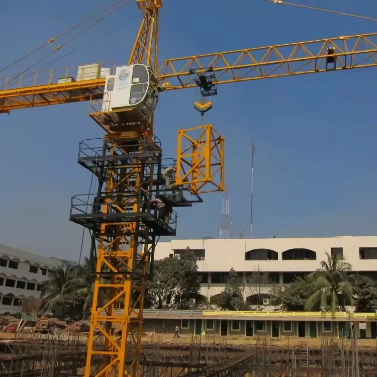 Hot Sale The Second Used Zoomlion Construction Building Equipment Tower Crane Qtz100 6013 8 Ton with CE 7