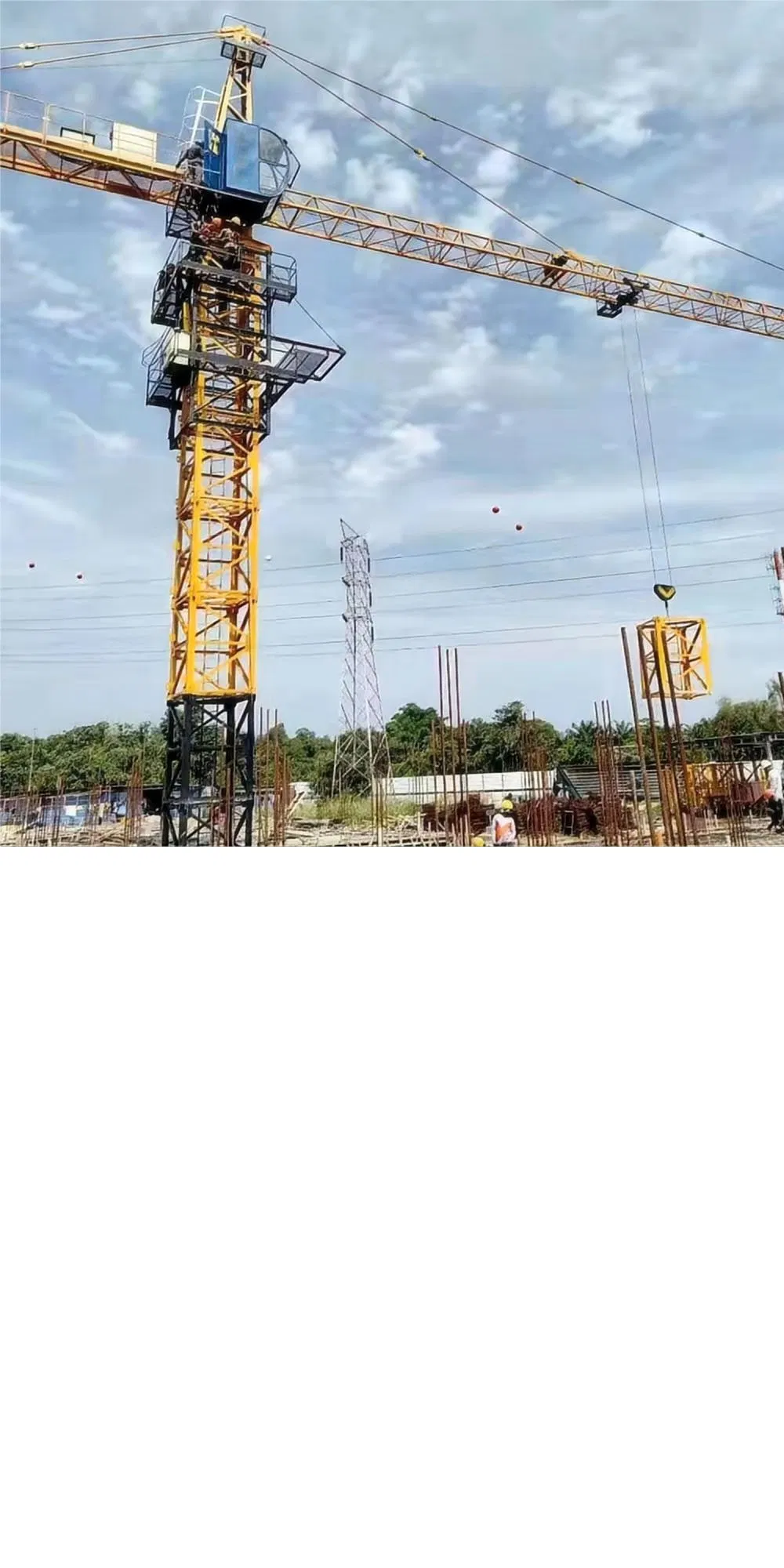 The Used Construction Building Qtz80 6 Ton 5013 Tower Crane Zoomlion 0