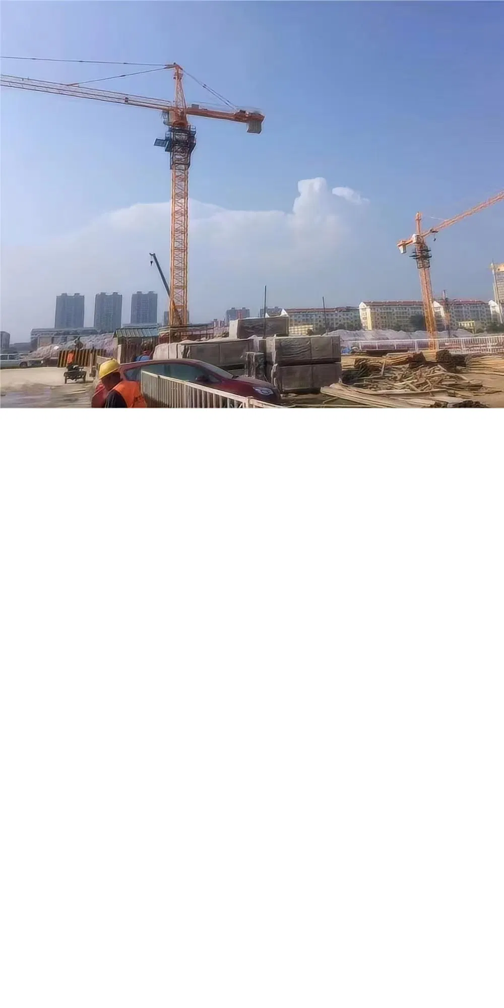 The Used Construction Building Qtz80 6 Ton 5013 Tower Crane Zoomlion 3