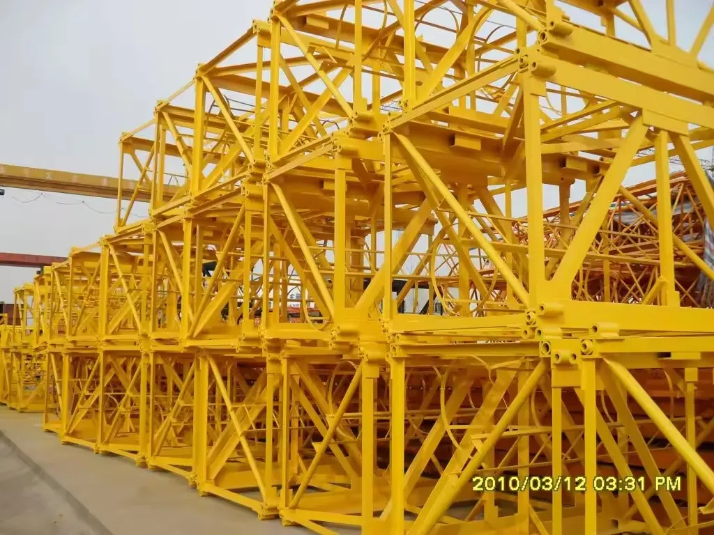 Hot Sell Zoomlion The Second Used Construction Building Tower Crane Qtz100 6013 8t 3
