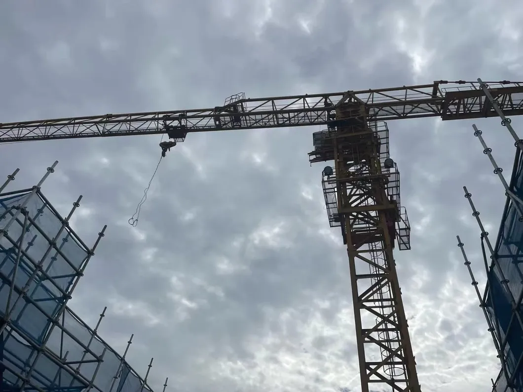 Hot Sale The Second USD Zoomlion Construction Flat-Top Tower Crane 7025 12mt with CE 3