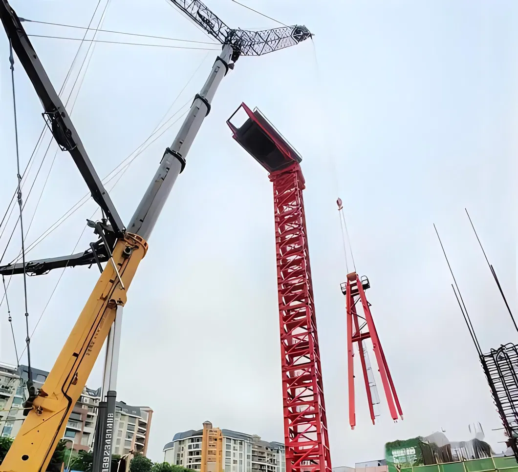 The Used Factory Price Qtp Series 80 5610 6t China Cheap Price Static Tower Crane Zoomlion 3