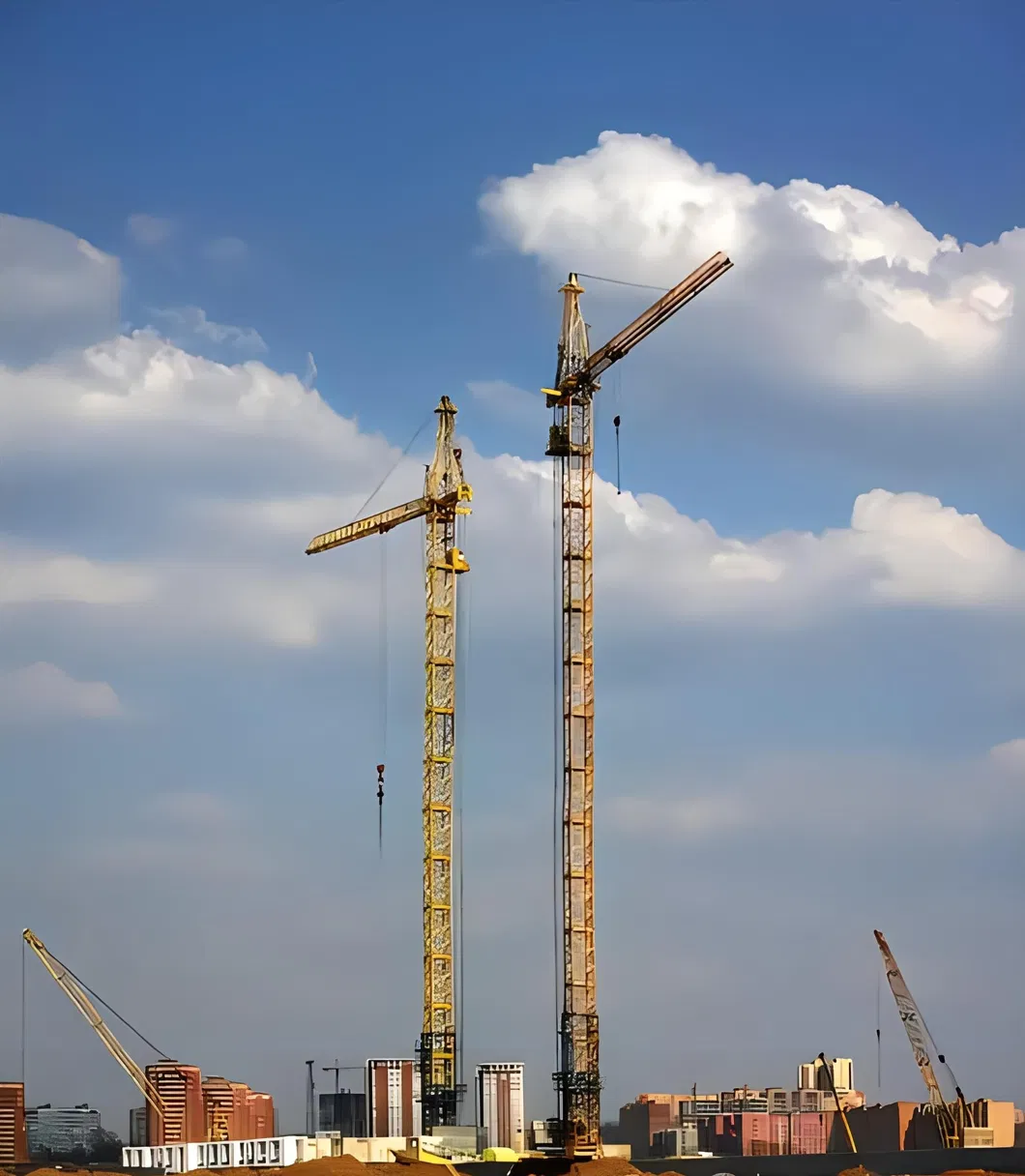 The Second Used 5610 6t China Factory Qtp Series 80 China Cheap Price Static Tower Crane Zoomlion 3