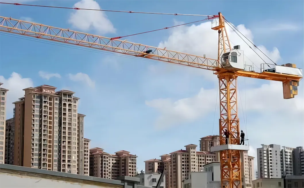 The Used Zoomlion Qtz63 (5013) Height 40m 6t Construction Topkit Tower Crane 1