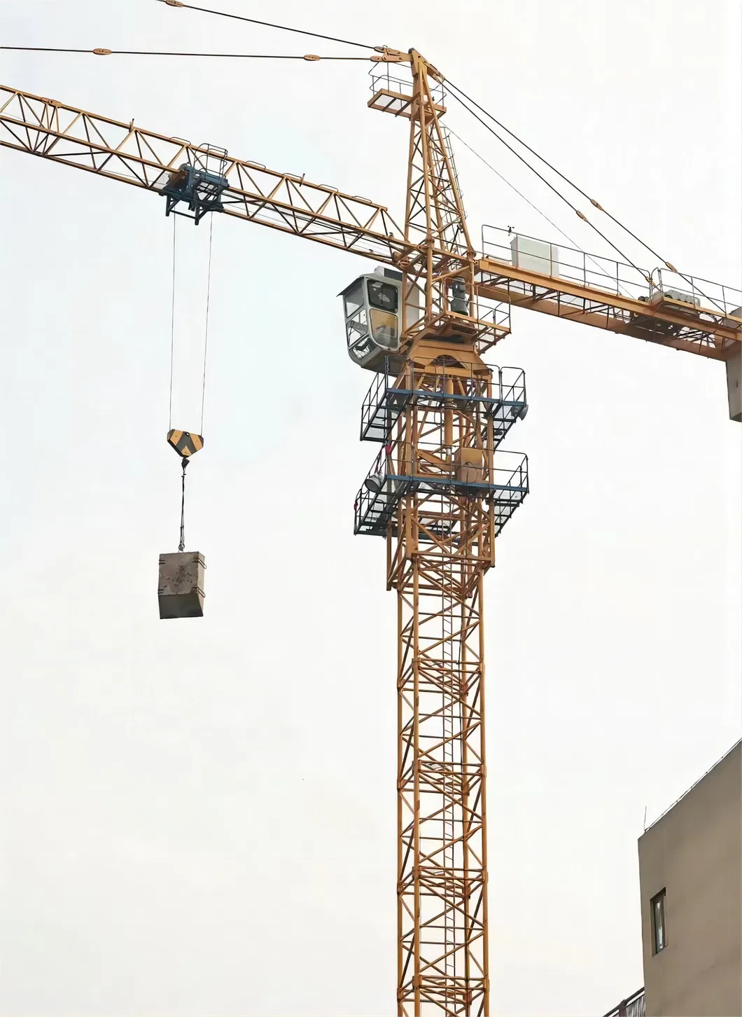 The Used Zoomlion Qtz63 (5013) Height 40m 6t Construction Topkit Tower Crane 10