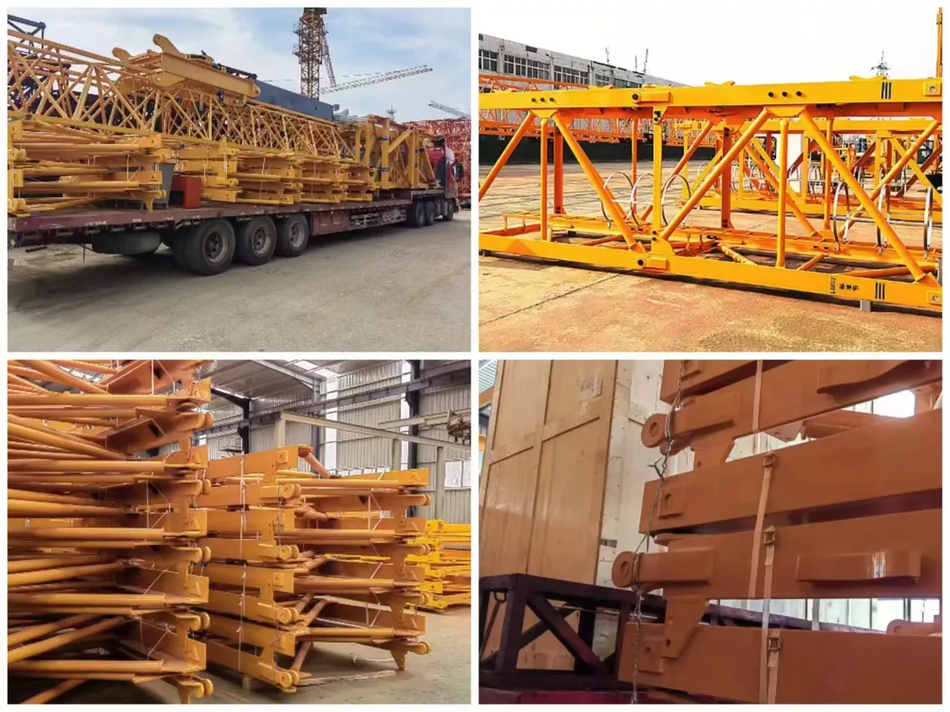 Second-Hand Zoomlion Wa6515-8b Construction Flat Head Tower Crane 0