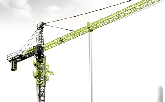 New Zoomlion Hammerhead Erect Tower Crane Foundation 16t Tc7525-16 1