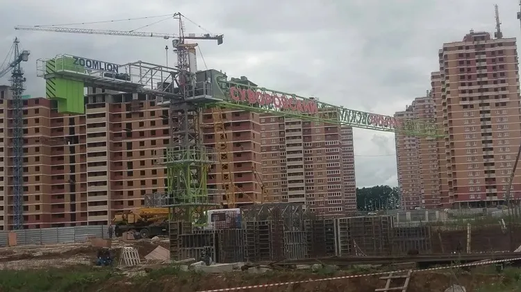 Zoomlion Jib 60m 8 Ton Flat-Top Tower Crane T6013-8 T6013A-8A 2