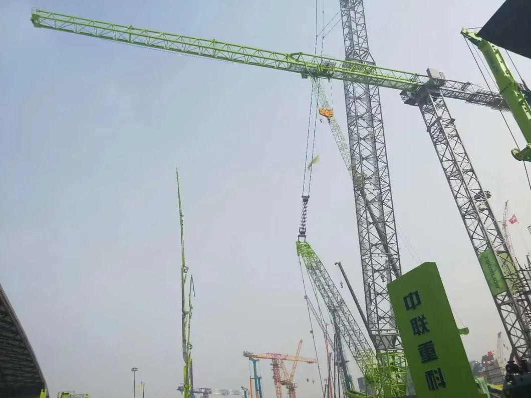 Zoomlion Jib 60m 8 Ton Flat-Top Tower Crane T6013-8 T6013A-8A 3