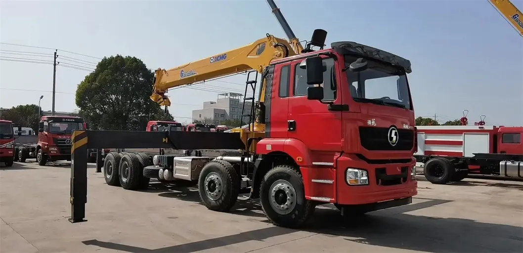 Supply Chain HOWO Lorry Mounted Straight Boom Logistics Crane for Sale 1