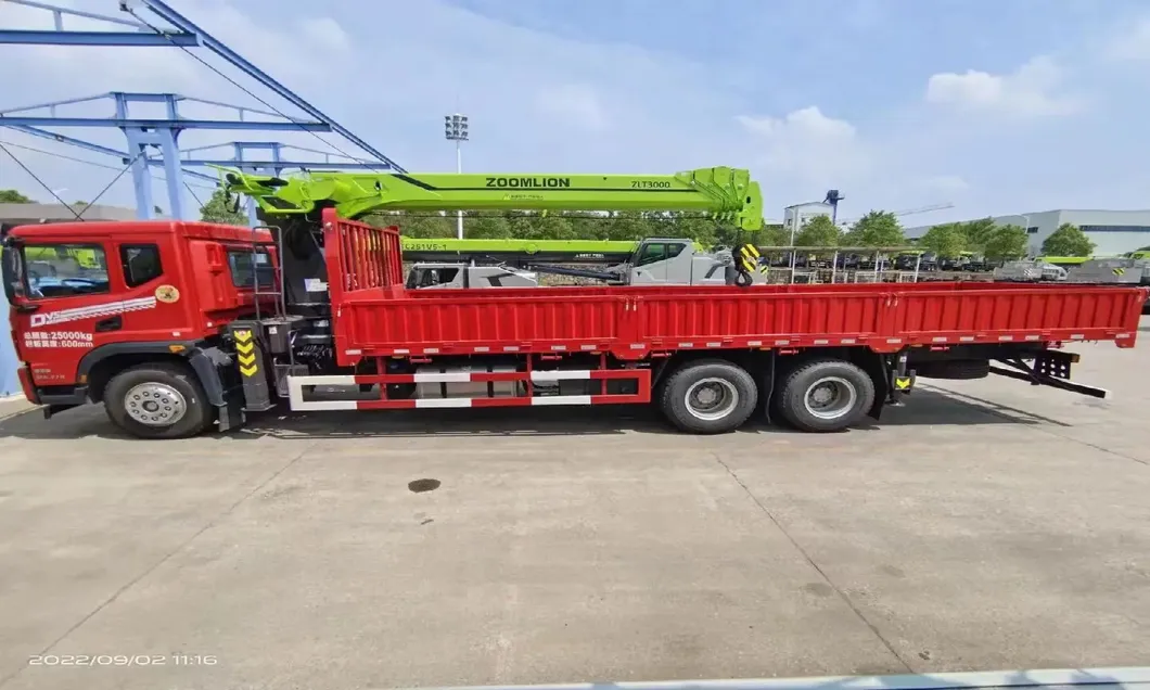 Supply Chain HOWO Lorry Mounted Straight Boom Logistics Crane for Sale 7