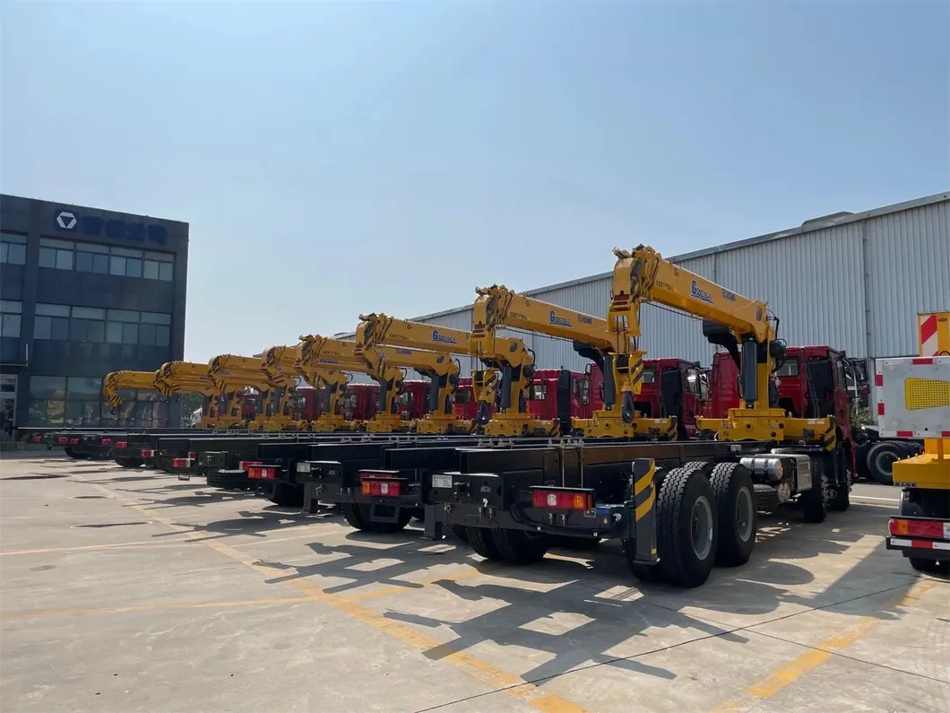 Supply Chain HOWO Lorry Mounted Straight Boom Logistics Crane for Sale 10