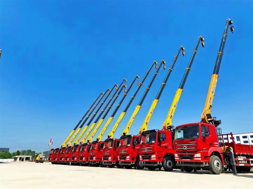 Supply Chain HOWO Lorry Mounted Straight Boom Logistics Crane for Sale 11