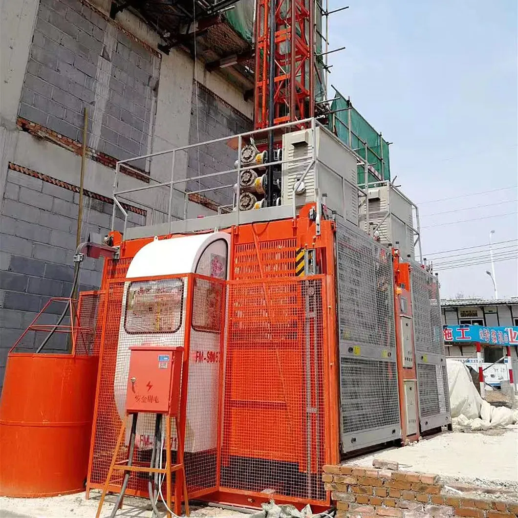 Hot Sell The Second Used Equipment Hoisting Elevator Sc200/200 2 Ton Construction Elevator Price 1