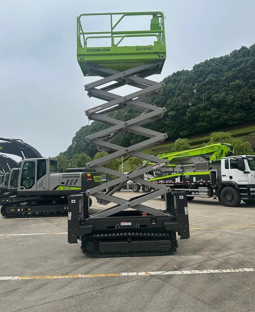 Zoomlion 13.8m Mobile Scissor Lift Zs1216c Aerial Work Platform for Sale 0