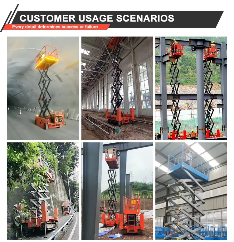 12m Crawler Self Propelled Automatic Scissor Lift Aerial Work Platform 1